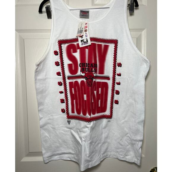 Vintage 90s Chicago Bulls Deadstock Single Stitch Tank Size Large NBA - Picture 1 of 7
